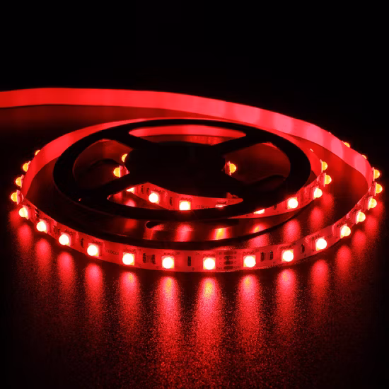 24VDC LED Strips Light Flexible LED 60LEDs/M RGB RGBW DMX led strip with lens 30degrees
