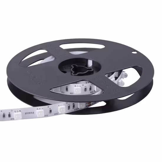 24VDC LED Strips Light Flexible LED 60LEDs/M RGB RGBW DMX led strip with lens 30degrees