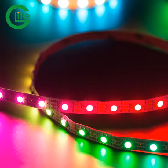 LED Digital Strip Full Color 5m 144LEDs LED Strip Ws2812b Ws2813 Chip RGB LED Strip Addressable Built-in