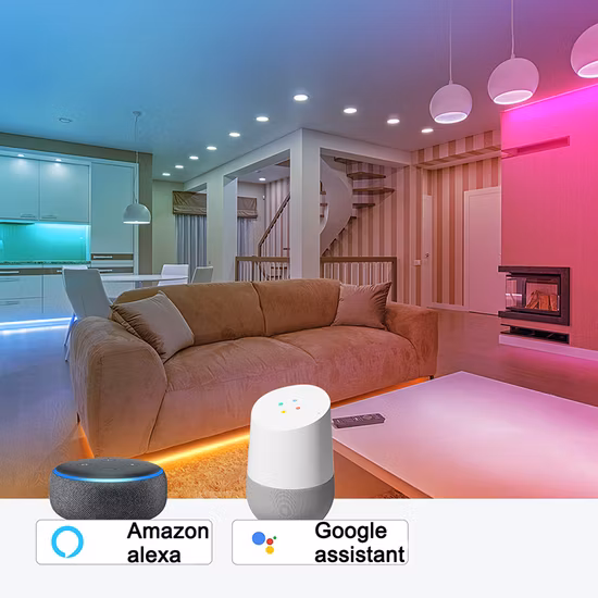 Ws2812b LED Bande Lumineuse Rgbic Adressable Chaîne De Lumières De Noël avec Sp511e WiFi Smart APP Musique LED Contrôleur DC5V Kit