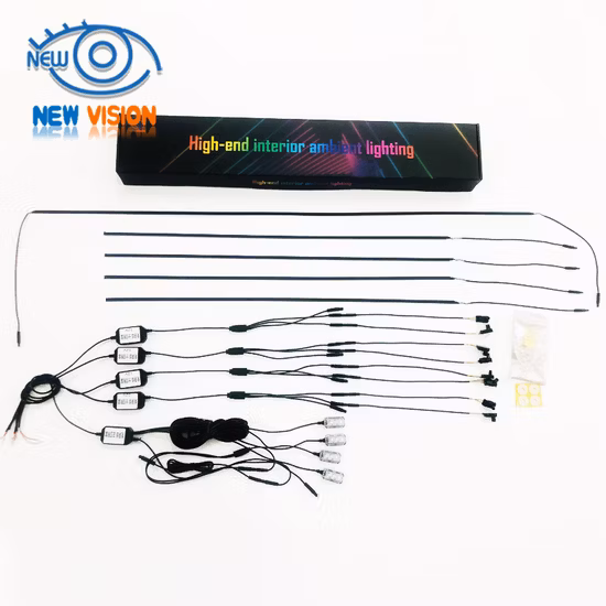 In1 6m RGB LED voiture lumière intérieure ambiante avec APP contrôle voiture néon atmosphère bande lumineuse lampes décoratives bande lumineuse LED normale