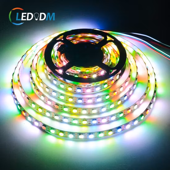 19W DC 5V 10mm de large Sk6812 5050 RGBW 60LEDs par mètre Décoration de fête Bandes LED numériques