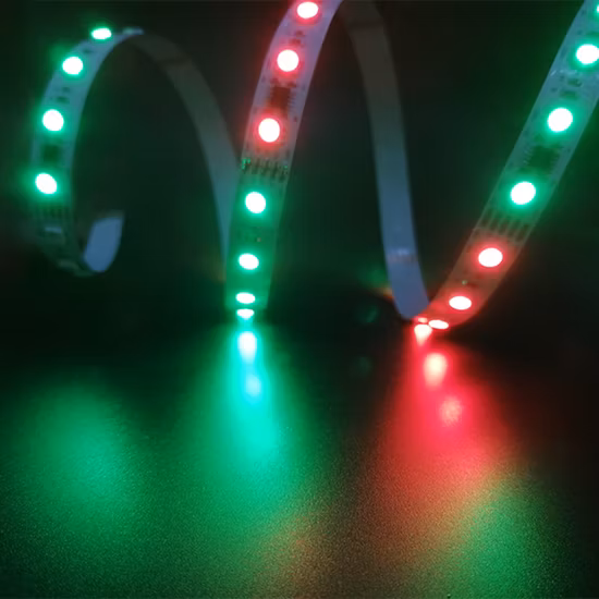 Bandes lumineuses à glissière 5050 RVB bande de LED DMX pour musique d'hôtel programmable