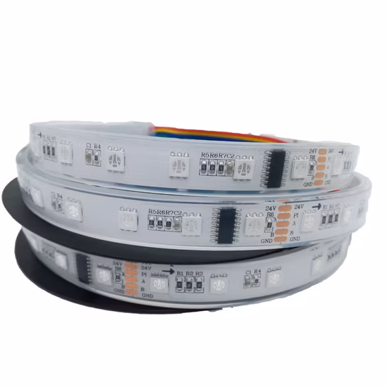 Bande LED 2811 RVB LED adressable numérique de haute qualité DC5V IP68 Ws2811 Module 12mm Pixel Light