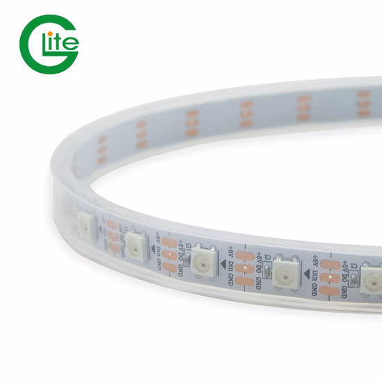 Ws2812b 144LED IP67 DMX Barre de pixels à LED d'éclairage RVB Pixel LED RVB Bande Ws2812b